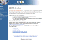 Desktop Screenshot of dea.ntis.gov