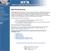 Tablet Screenshot of dea.ntis.gov